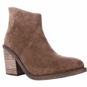 Steve Madden brown suede heeled ankle boots